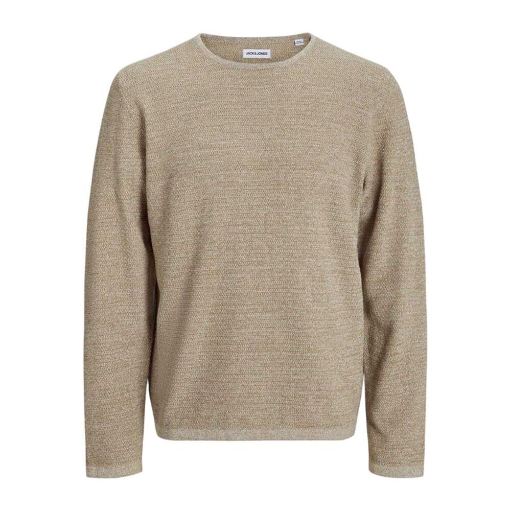 Jack And Jones Mens Flat Knit Crew Neck Pullover / Coriander